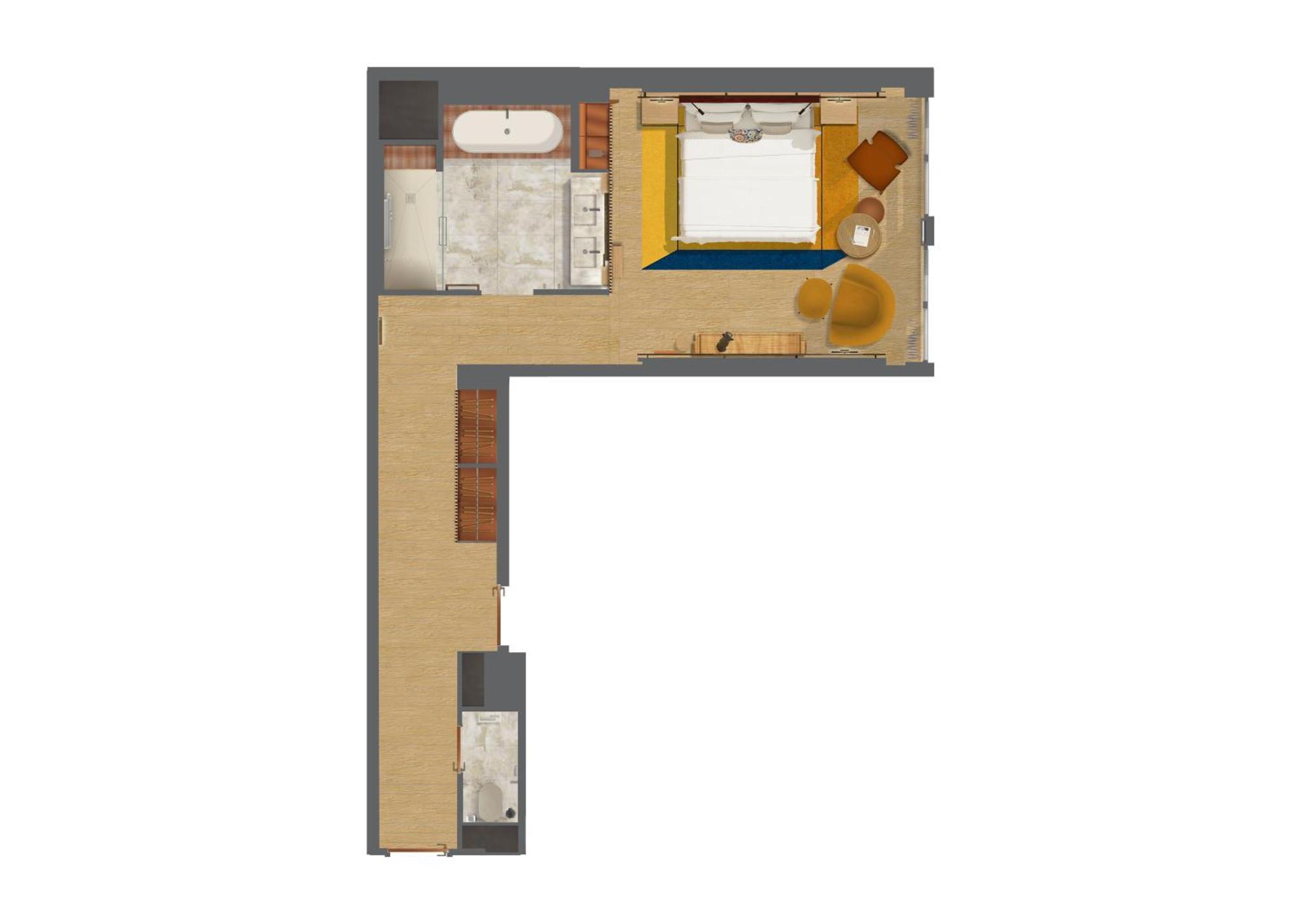 Suite Estudio Junior con vistas al patio