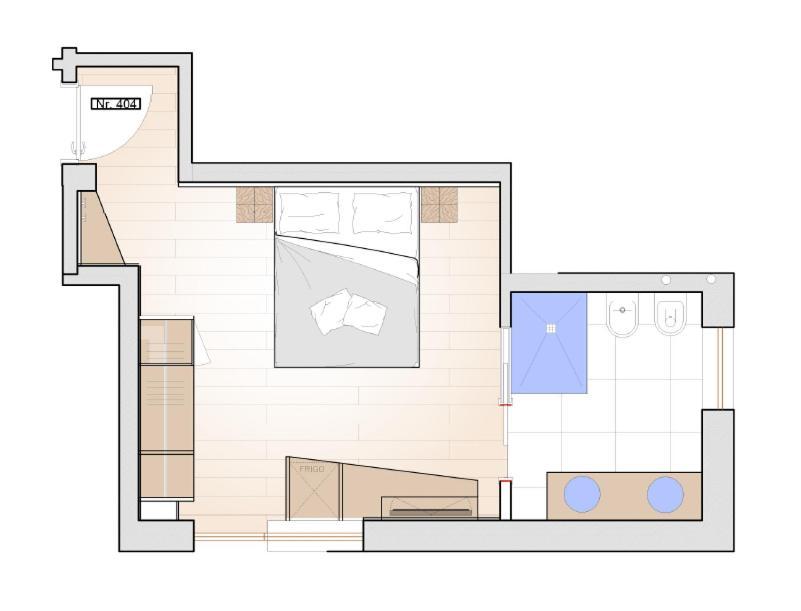 Habitación con cama grande